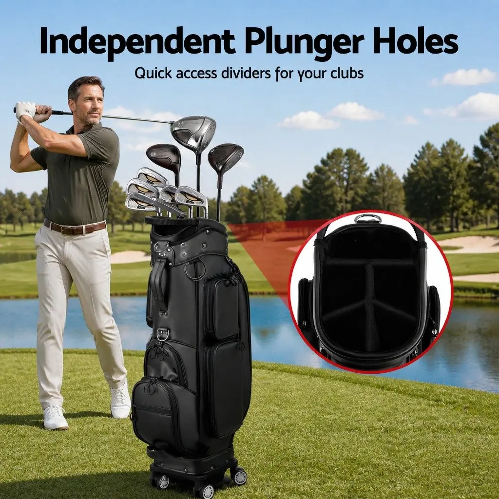 Golf Cart Bag Organiser for Course Use Black