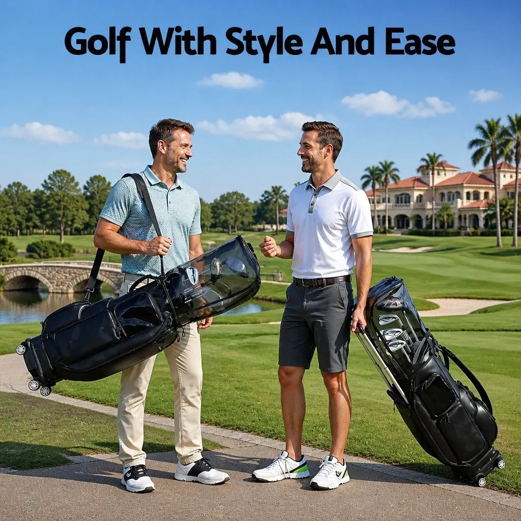 Golf Cart Bag Organiser for Course Use Black