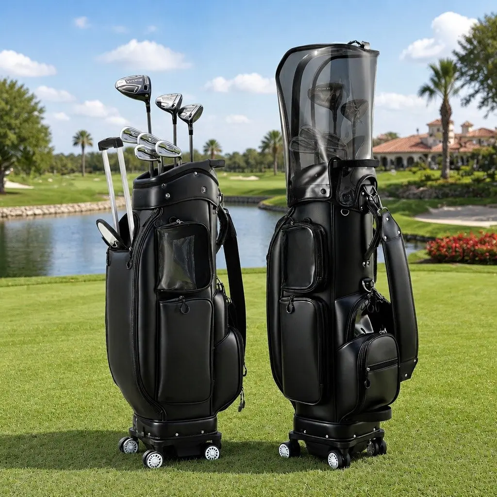 Golf Cart Bag Organiser for Course Use Black