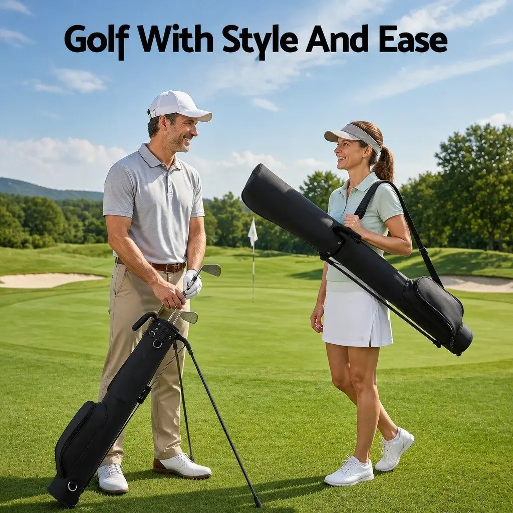 Golf Stand Bag Lightweight Pitch Putt Sunday Carry Portable Practice Compact