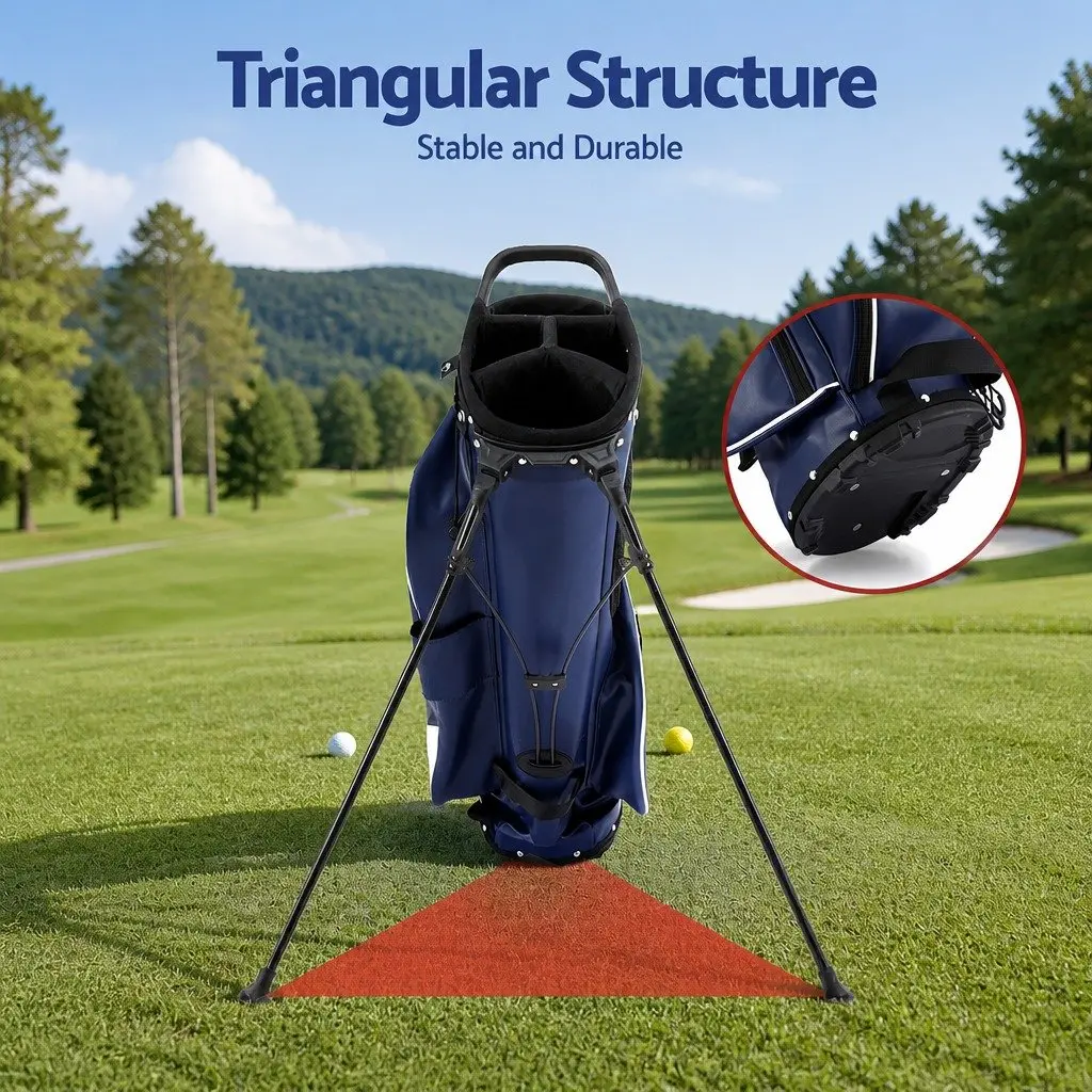 Golf Stand Bag Lightweight Carry Dual Strap for Walking Course