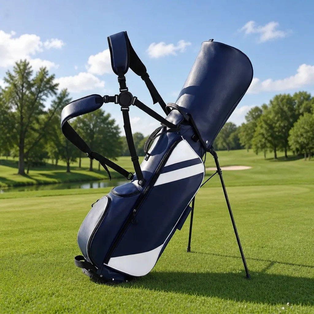 Golf Stand Bag Lightweight Carry Dual Strap for Walking Course
