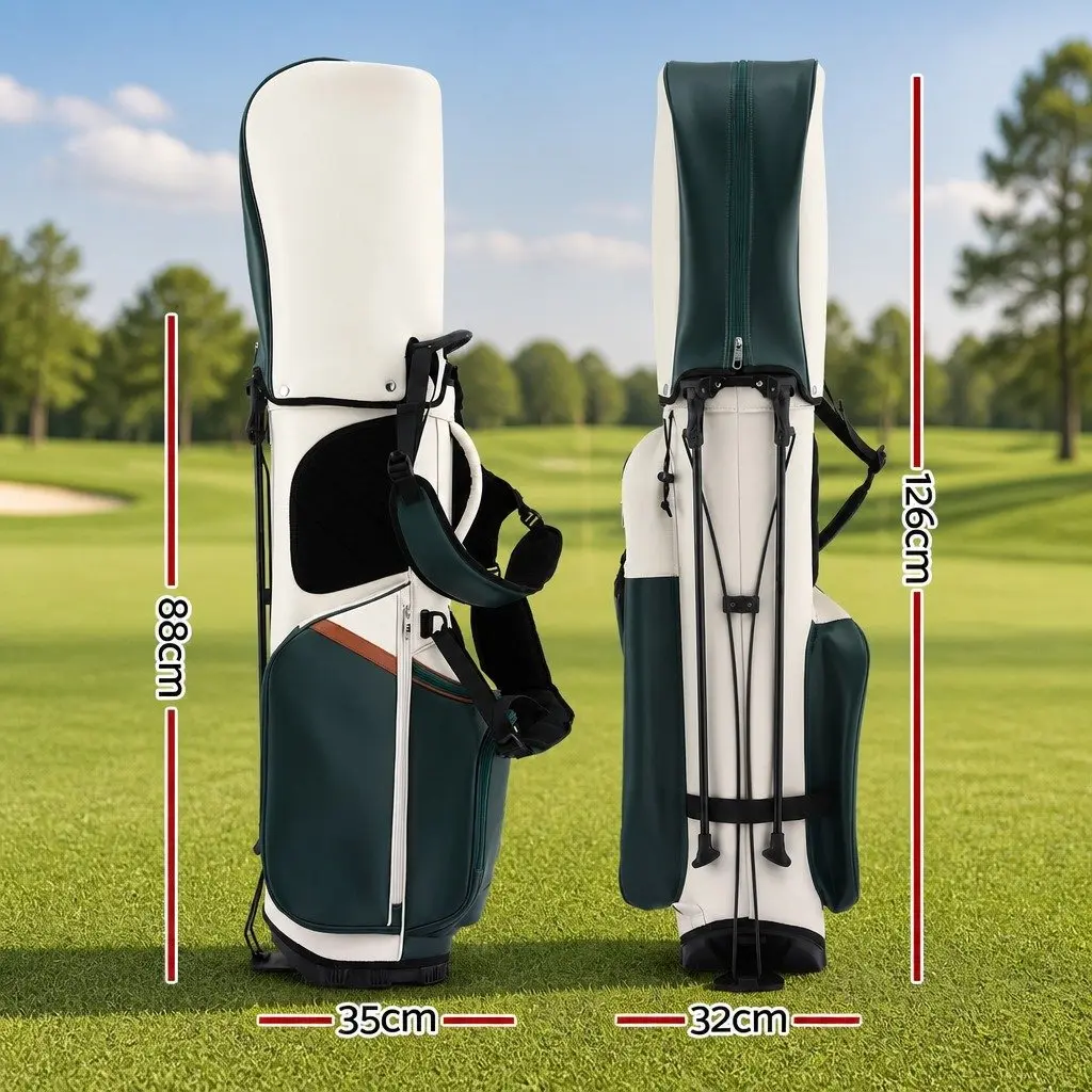 Golf Stand Bag Lightweight Carry Dual Strap Club Divider Walking Course
