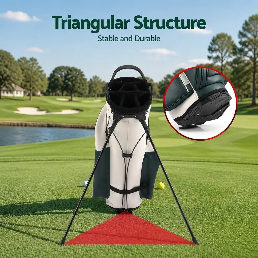 Golf Stand Bag Lightweight Carry Dual Strap Club Divider Walking Course
