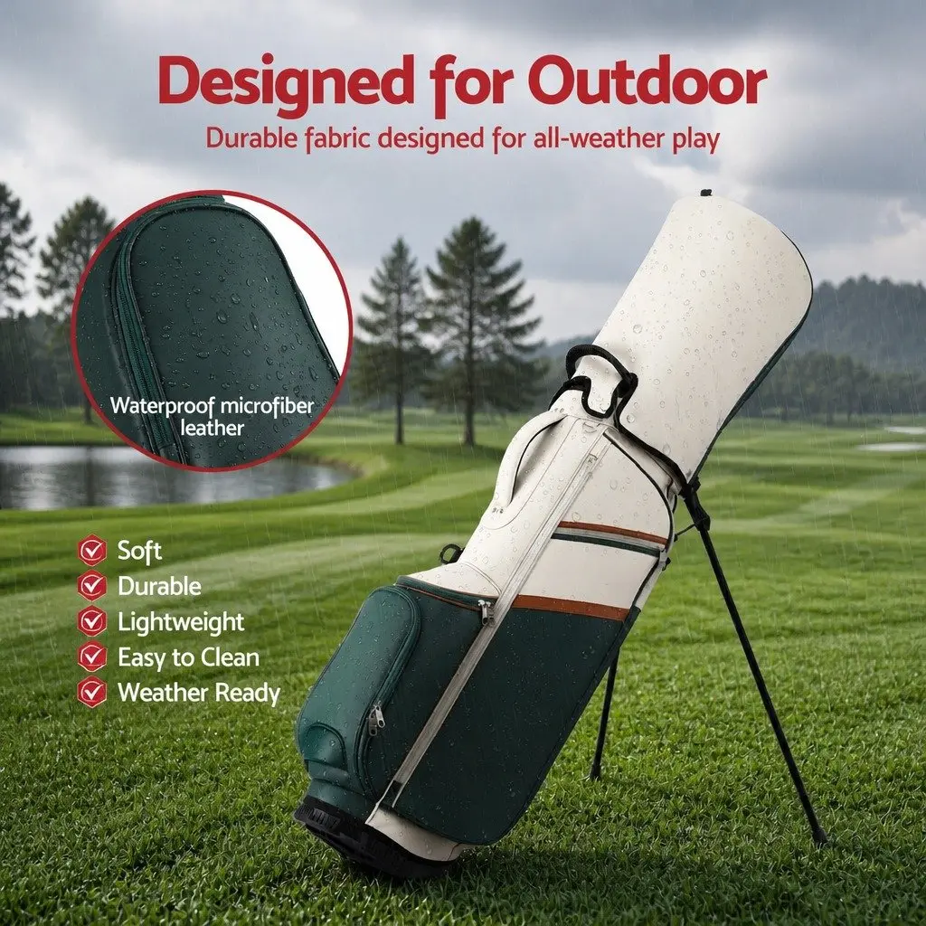 Golf Stand Bag Lightweight Carry Dual Strap Club Divider Walking Course