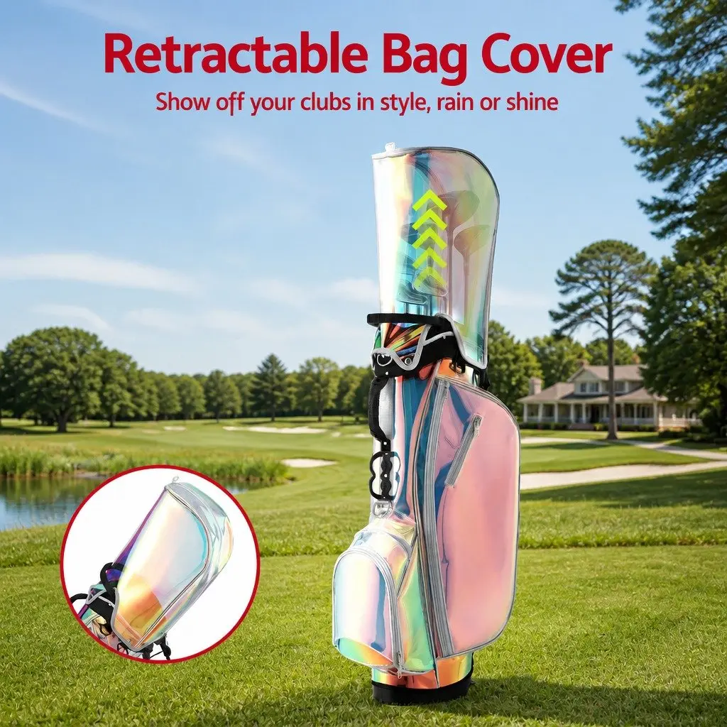 Golf Stand Bag Lightweight Carry Dual Strap Club Divider Walking Course