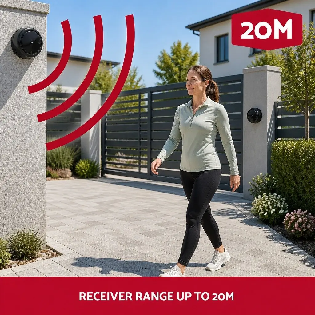 Infrared Photocell Swing Sliding Gate Door Sensor Security Beam Detector 20M