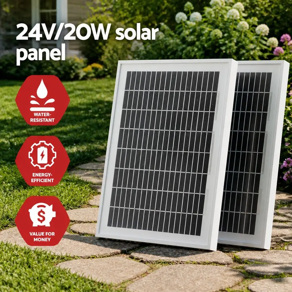 Automatic Solar Gate Opener Kit for Heavy Duty Sliding Gate up to 600KG 20W with Remote Control