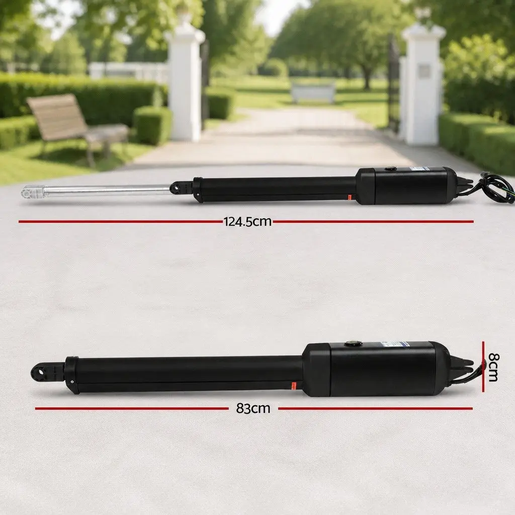 Solar Gate Opener Single Swing 500kg Automatic Control Remote Arm Kit