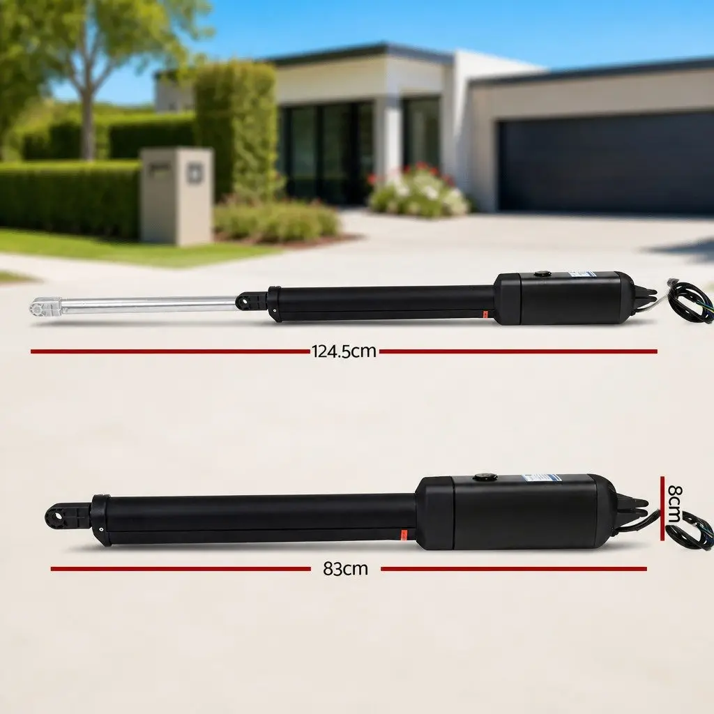Solar Gate Opener Single Swing for Gates up to 500kg with 40W Solar Panel and Remote Control