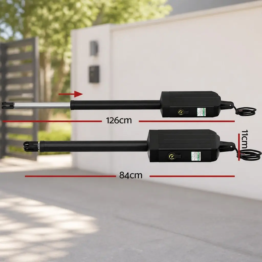 Solar Powered Automatic Gate Opener for Home and Garden 20W for Gates up to 300kg and 5m with Remote Control
