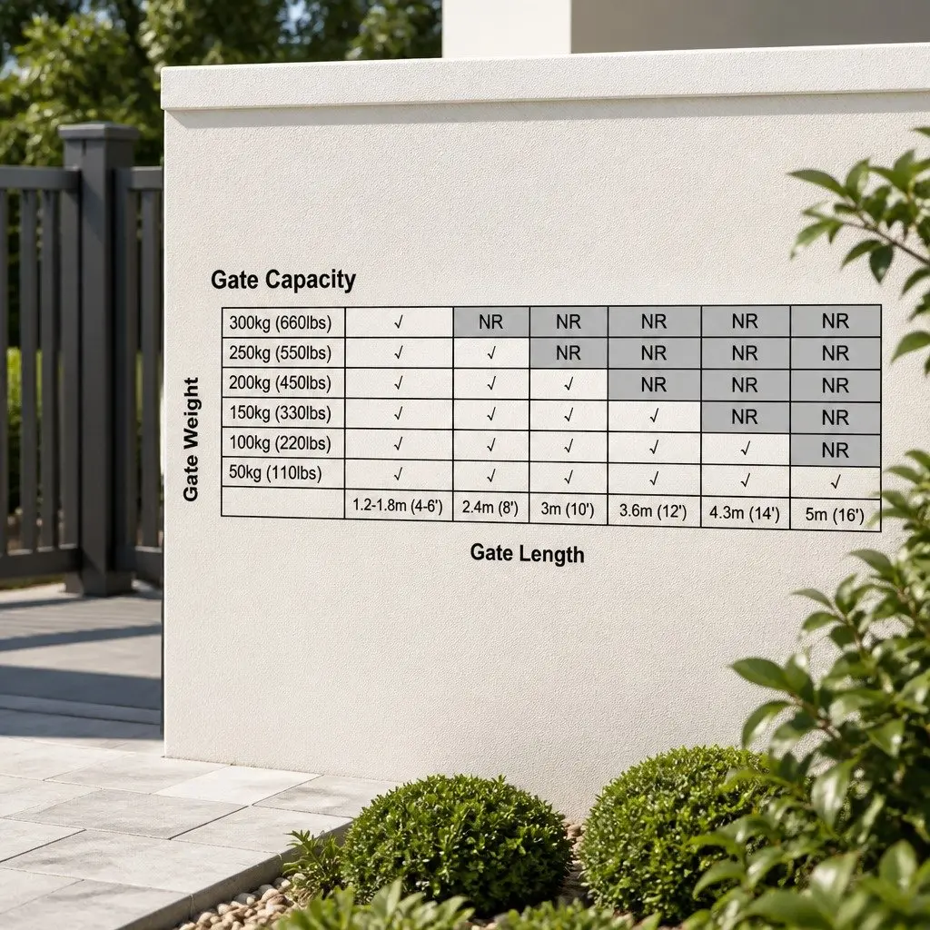 Solar Powered Automatic Gate Opener for Home and Garden 20W for Gates up to 300kg and 5m with Remote Control