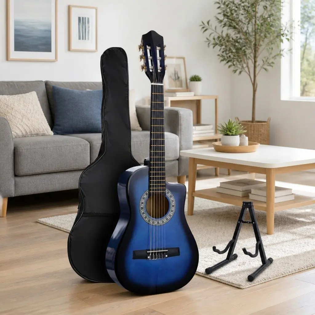 34-Inch Blue Classical Guitar