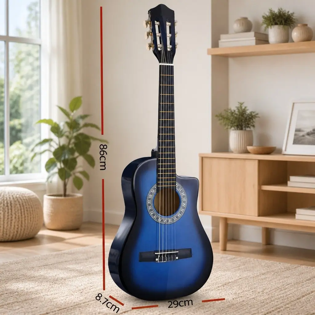 34 Inch Classical Guitar Nylon String Wooden Body Beginner Adult Kids Music
