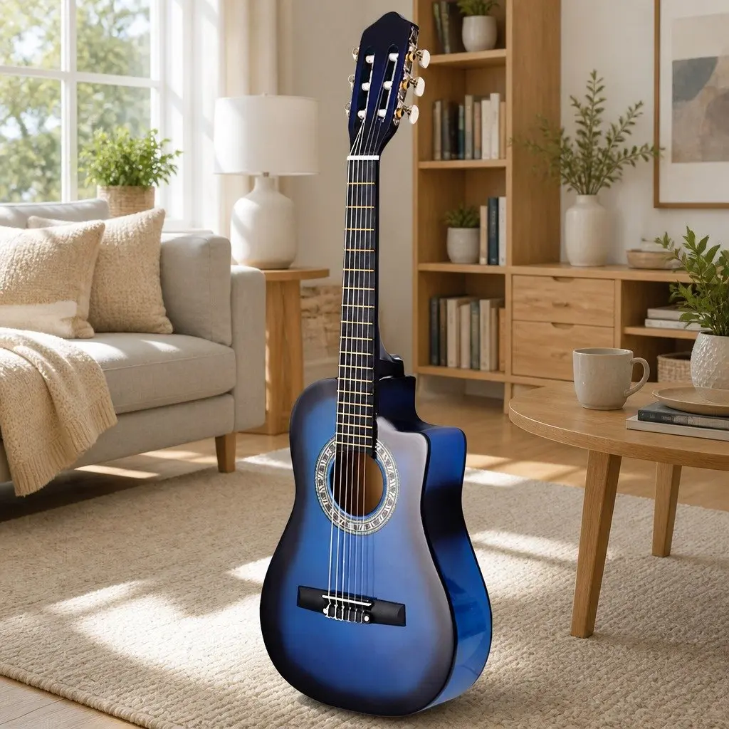 34 Inch Classical Guitar Nylon String Wooden Body Beginner Adult Kids Music