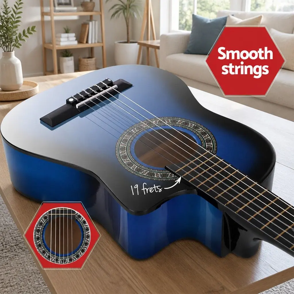 34 Inch Classical Guitar Nylon String Wooden Body Beginner Adult Kids Music