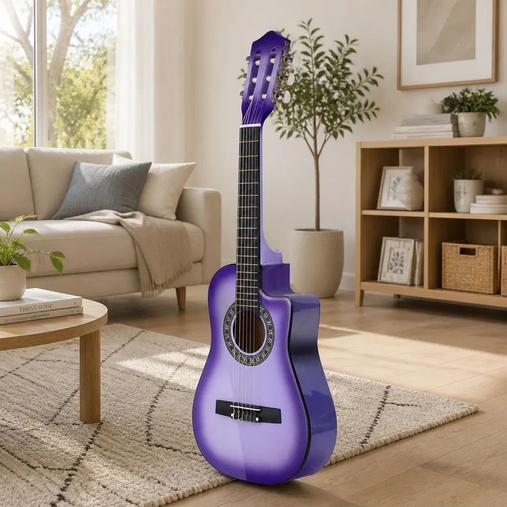 34 Inch Classical Guitar for Kids Learning Purple