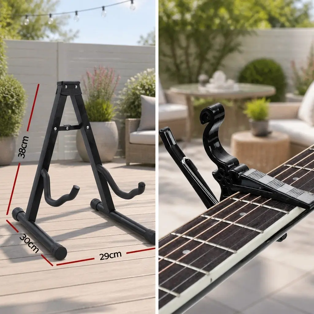38 Inch Acoustic Cutaway Guitar Steel String Full Size for Beginners with Stand Strap Bag