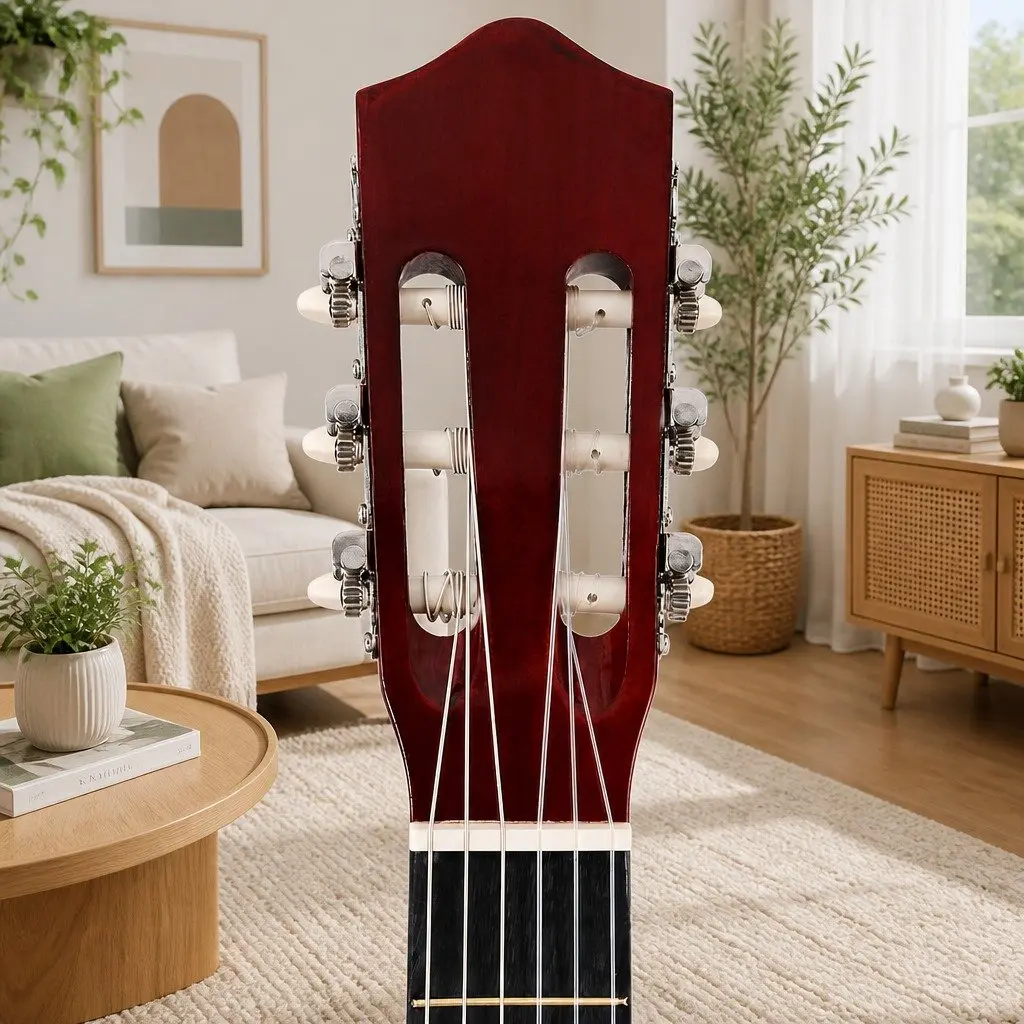 39 Inch Classical Guitar Wooden Body Nylon String for Beginners