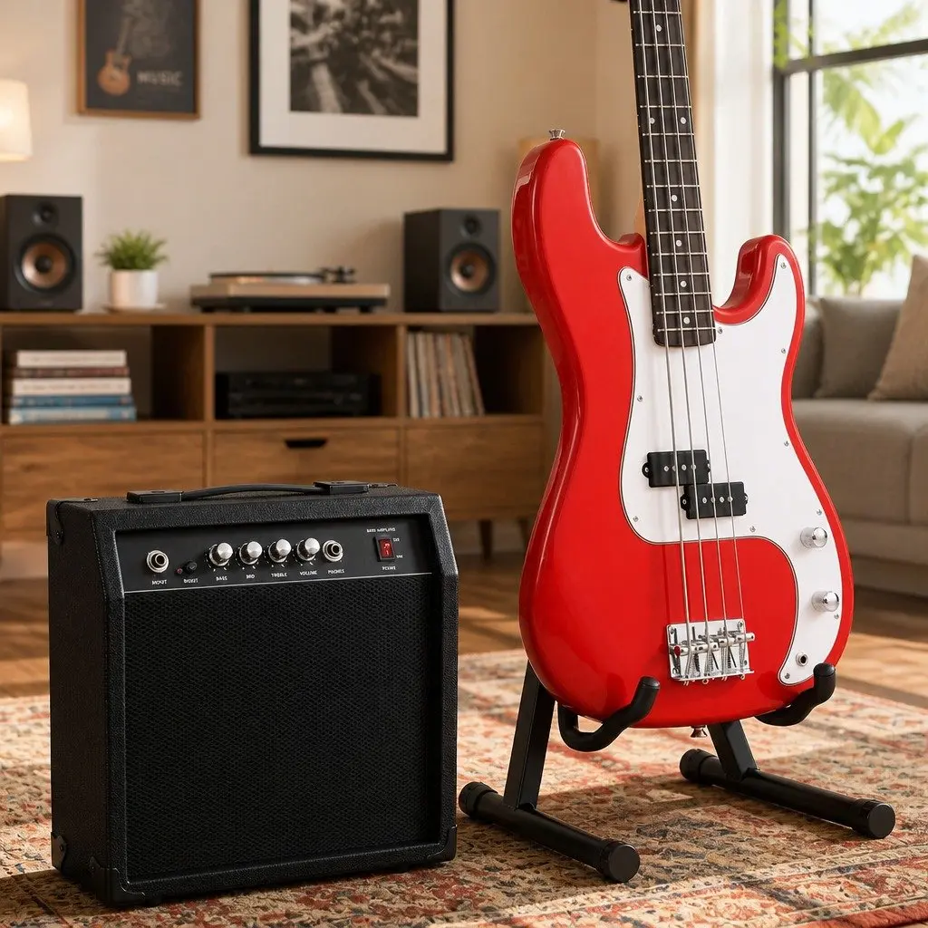 Electric Guitar 47 Inch Beginner Kit with 40W Amplifier Stand Strap Picks