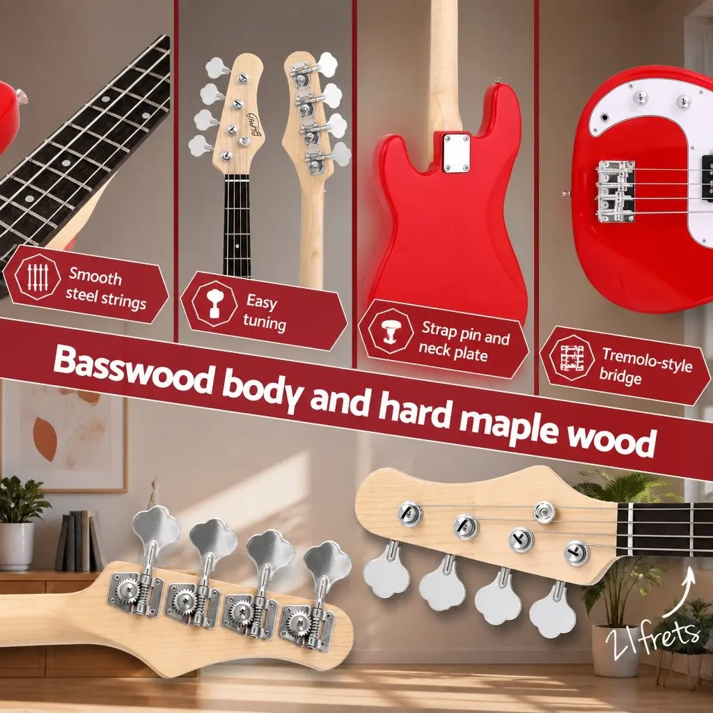 Electric Guitar 47 Inch Beginner Kit with 40W Amplifier Stand Strap Picks