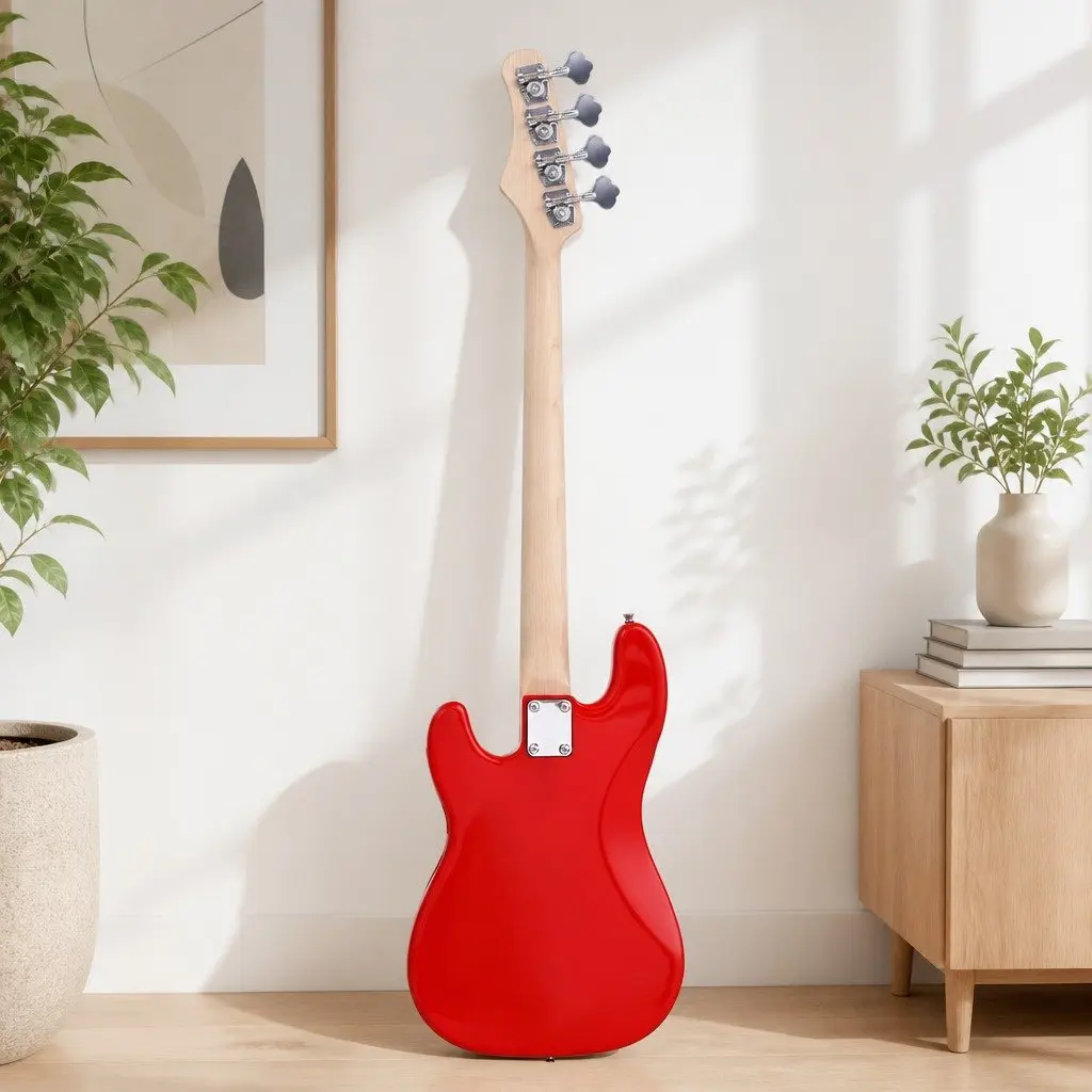 Electric Guitar 47 Inch Red Basswood Body Hard Maple Neck 21 Frets Beginner