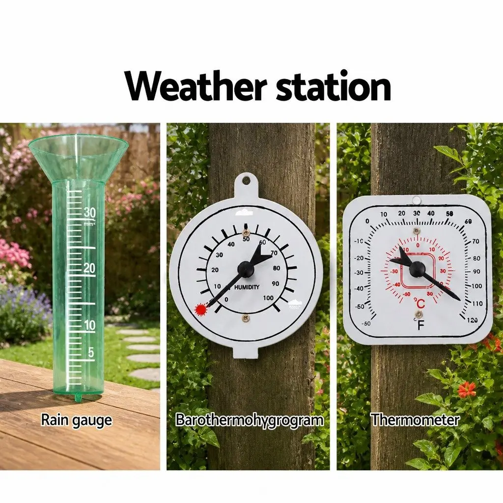 6FT Garden Windmill with Weathervane