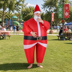 Inflatable Santa Costume Specs: Dimensions & Materials