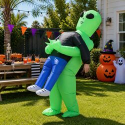 Specifications of Inflatable Green Alien Costume for Adults