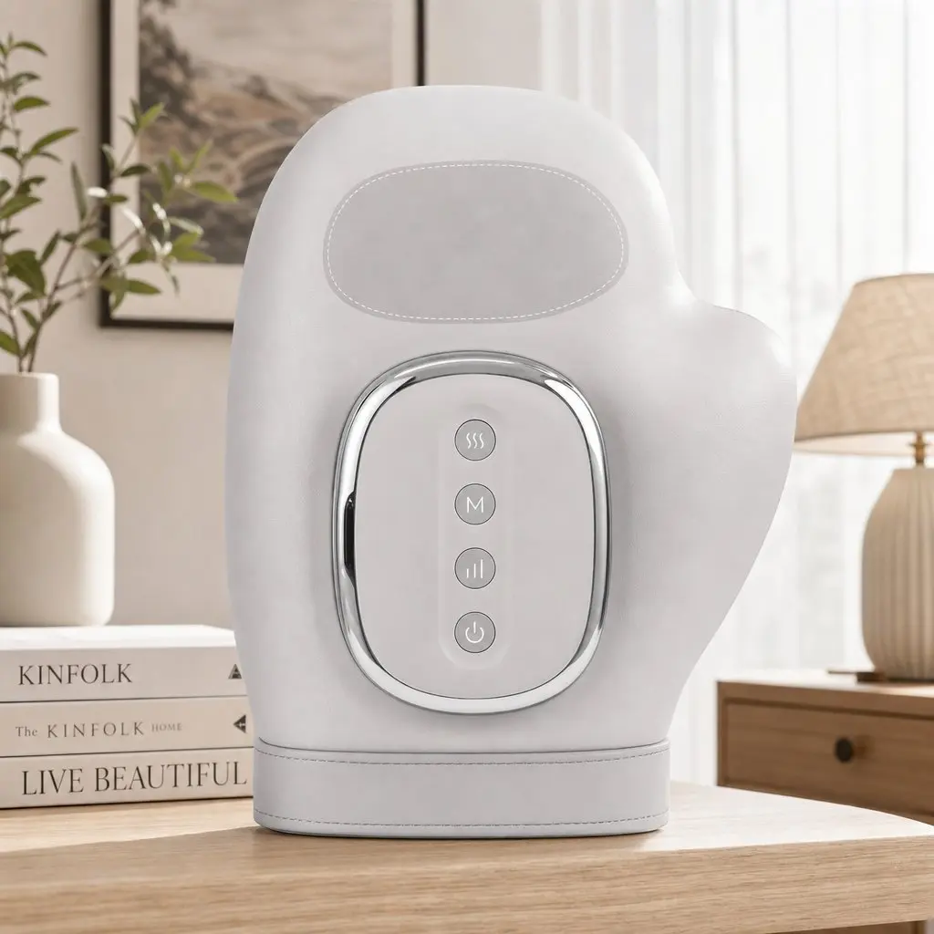 Hand Massager with Heat Compression Air Massage 5 Intensity Levels 3 Modes