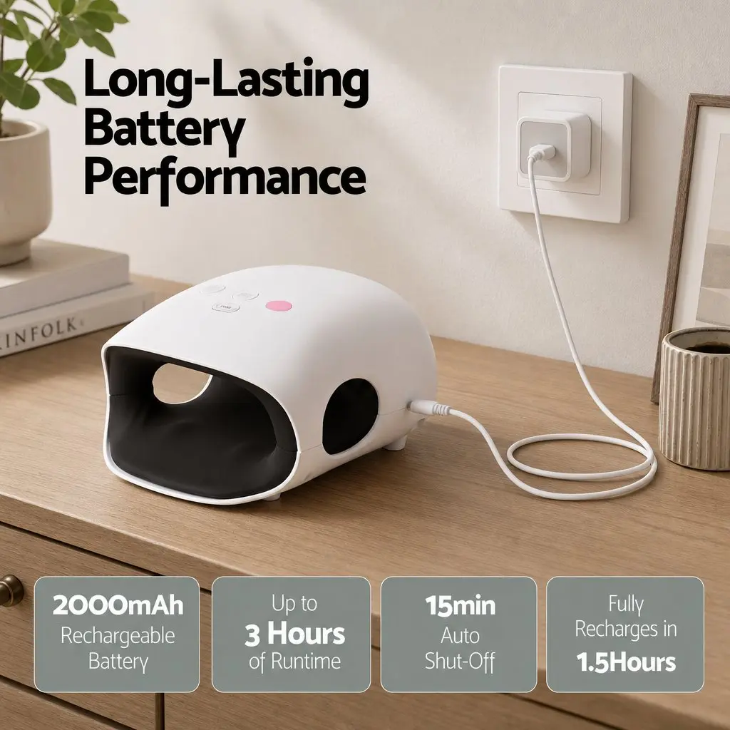 Hand Massager with Heat Compression Cordless 3 Modes 3 Temperatures Air
