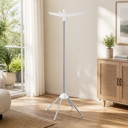 Clothes Rack Airer Rotatable Hanger Foldable Space-Saving Drying Stand 163cm