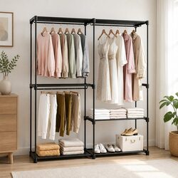 Clothes Rack Dimensions: 141cm Wide, 181cm High