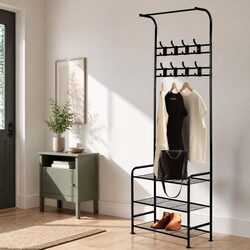 Metal Clothes Rack Specifications: 179cm High, 64cm Wide