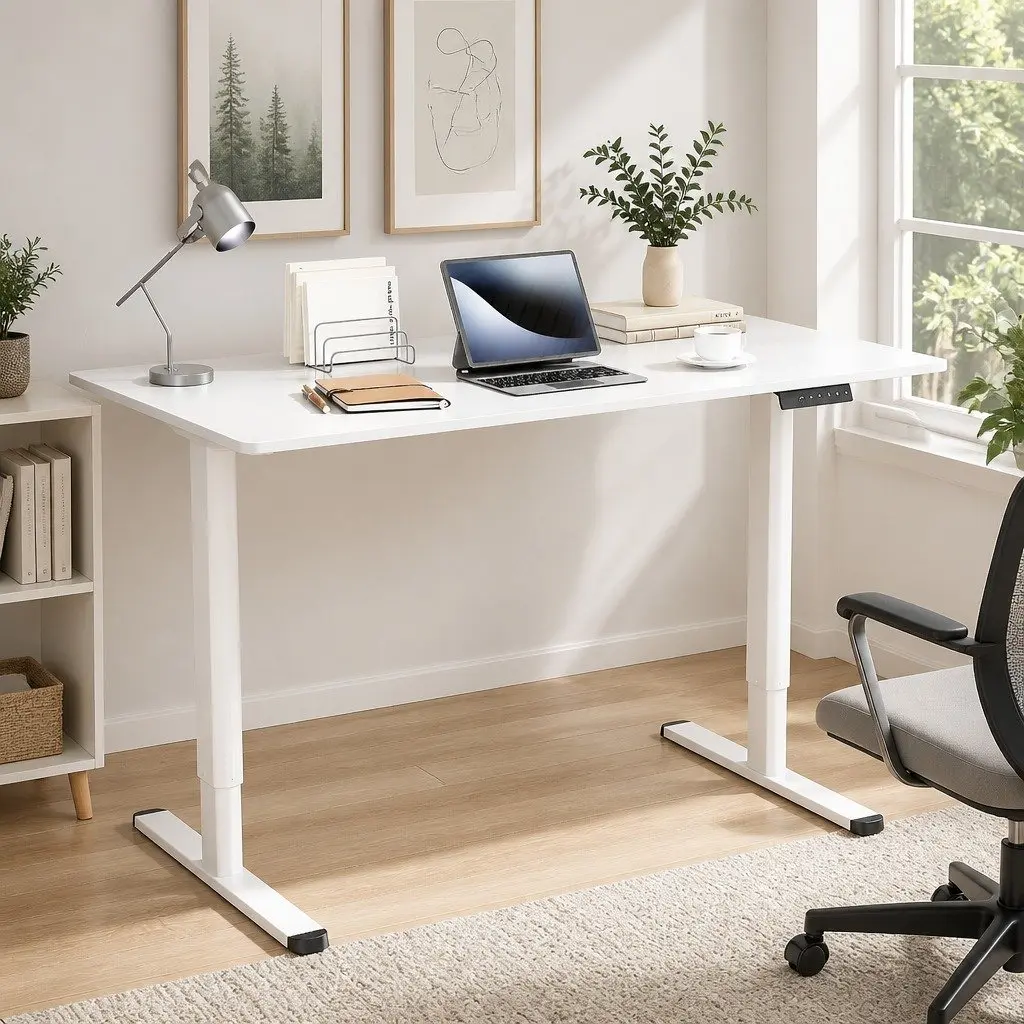 Electric Standing Desk Motorised Sit Stand Adjustable Height Office Workstation