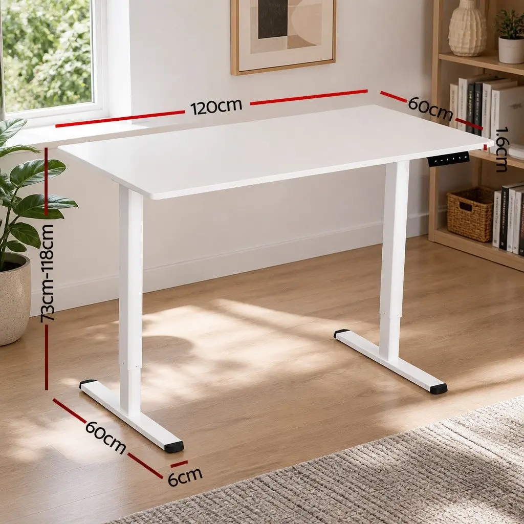Electric Standing Desk Motorised Sit Stand Adjustable Height Office Workstation