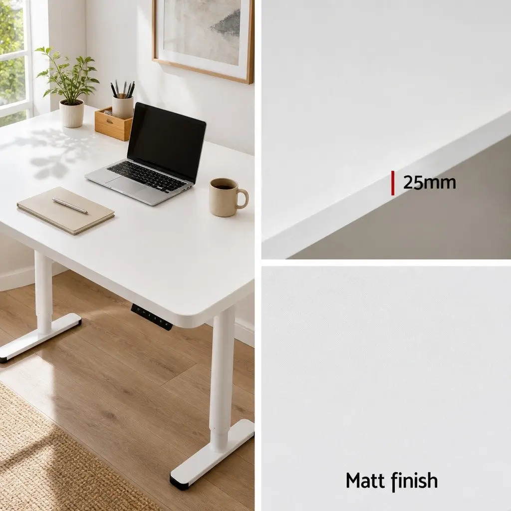 Electric Standing Desk Motorised Sit Stand Adjustable Height Office Workstation
