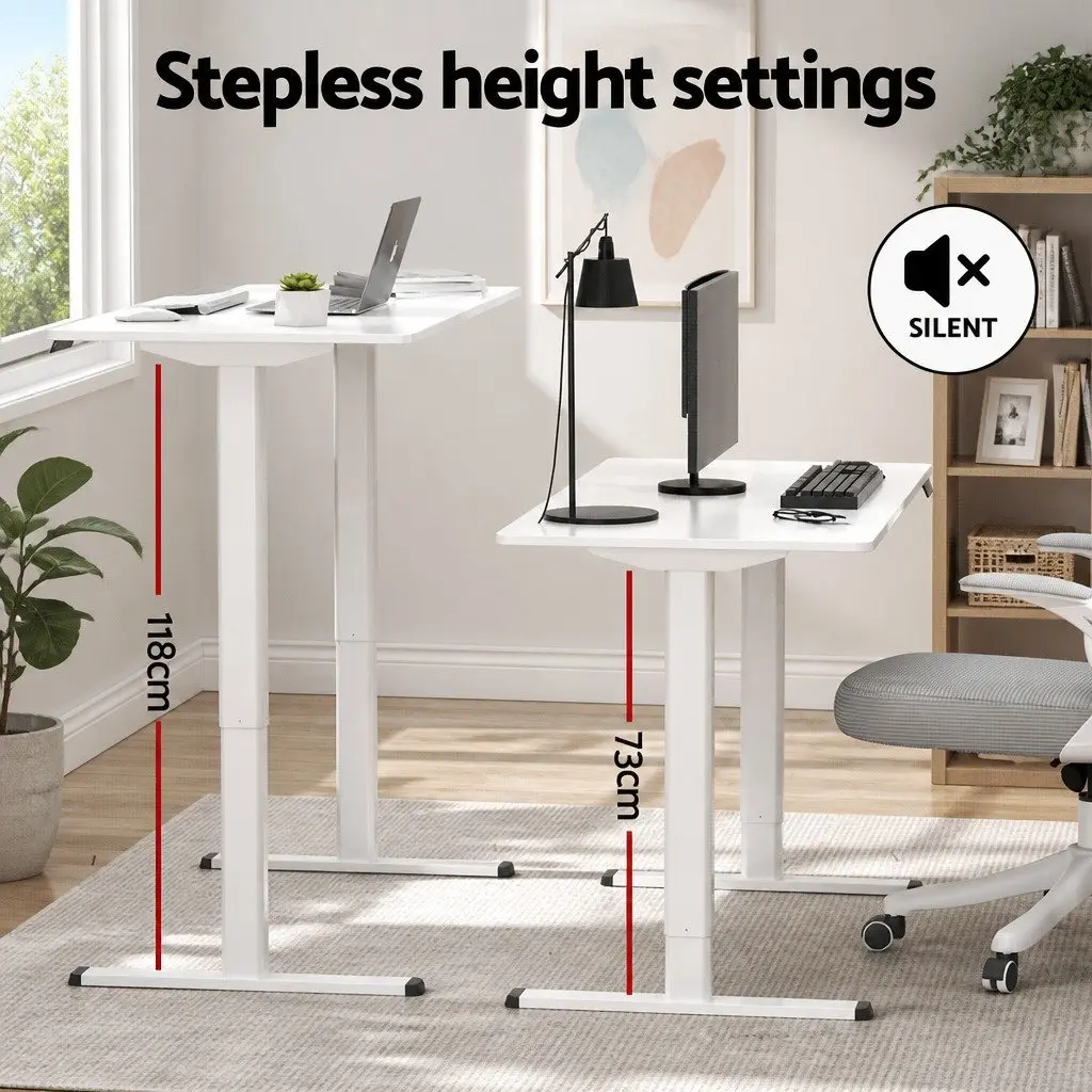 Electric Standing Desk Motorised Sit Stand Adjustable Height Office Workstation
