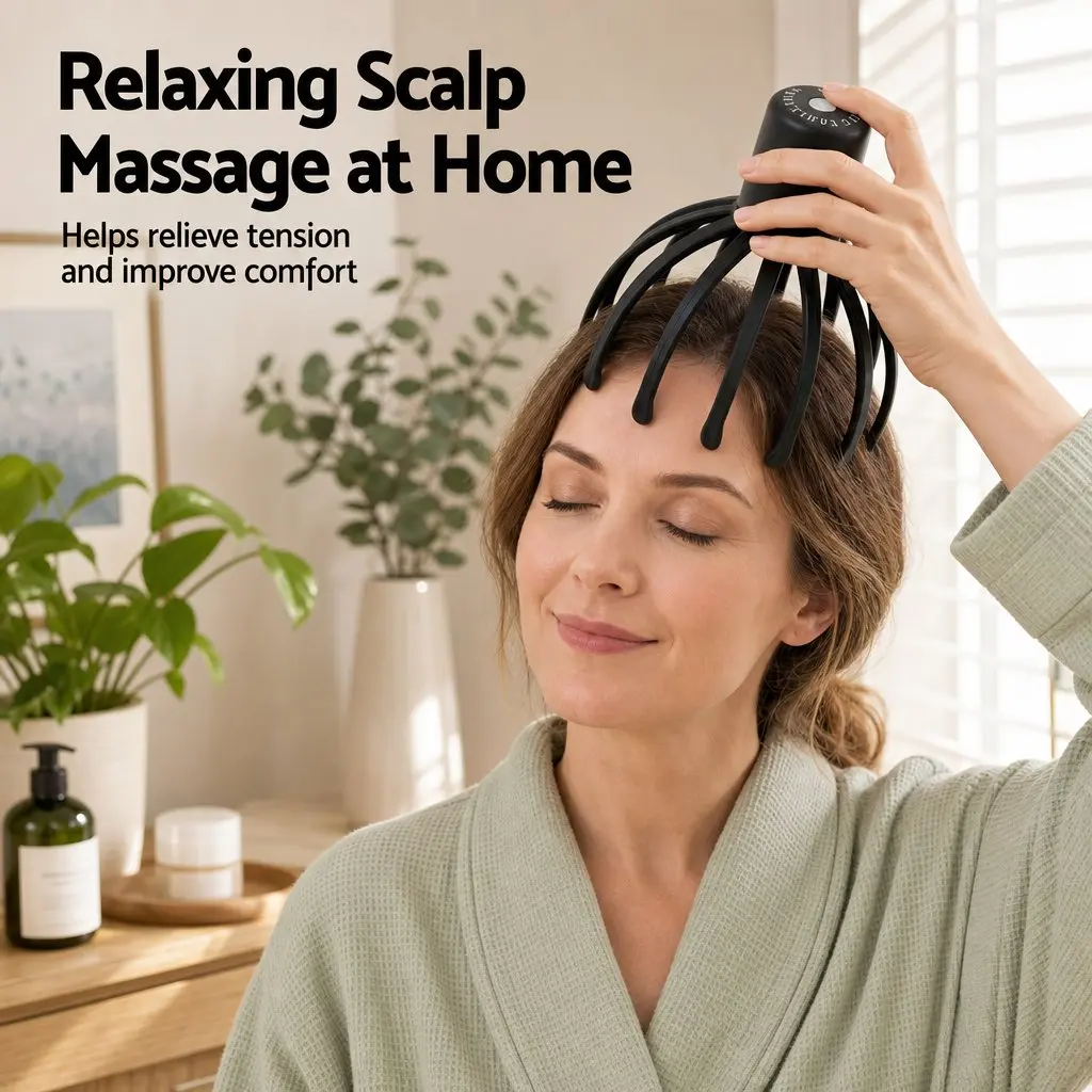 Cordless Hands-Free Scalp Massager