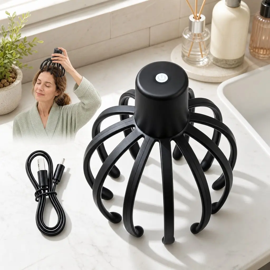 Cordless Hands-Free Scalp Massager