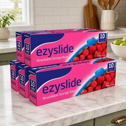 Ezy Slide Large Storage Bags 10pk x5 for Daily Use