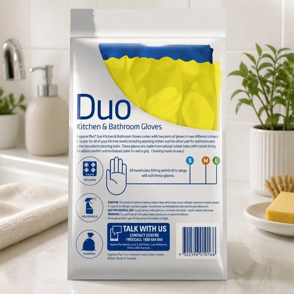 Kitchen and Bathroom Gloves Large Cleaning Dishwashing Protective Hand Wear