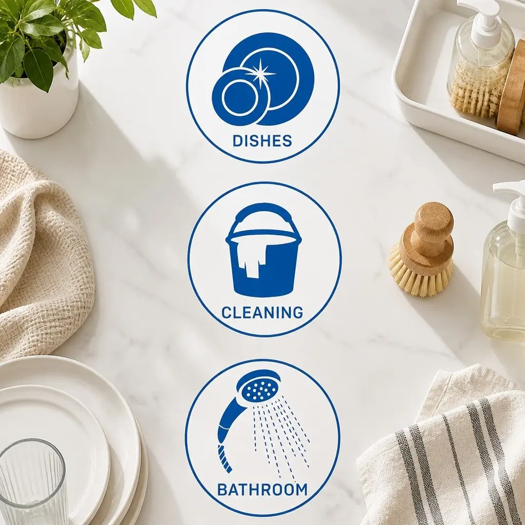 Kitchen and Bathroom Cleaning Gloves