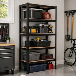 5-Tier Metal Storage Rack Dimensions and Specs