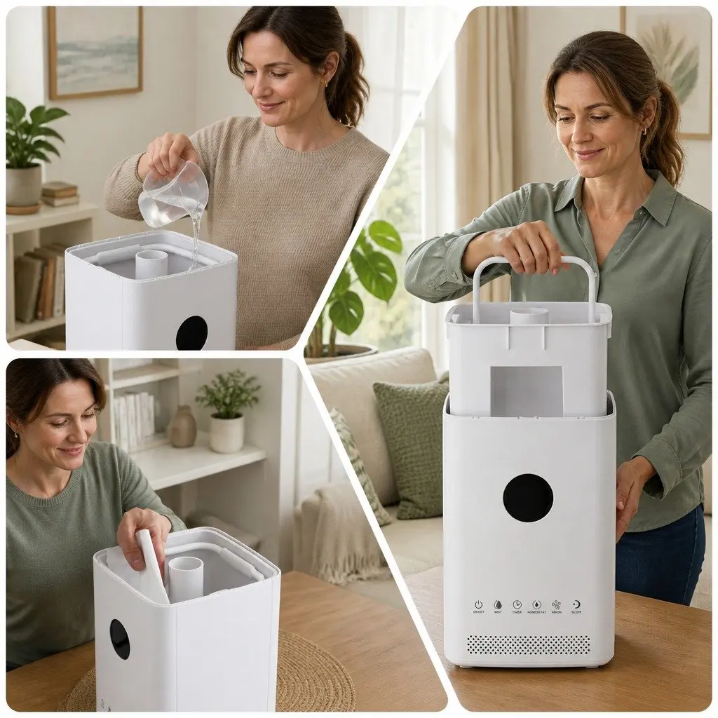 Ultrasonic Humidifier for Bedroom 3.5L White