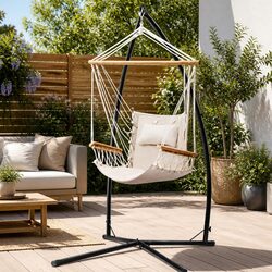 Specifications of Cream Hammock Chair with Steel Stand