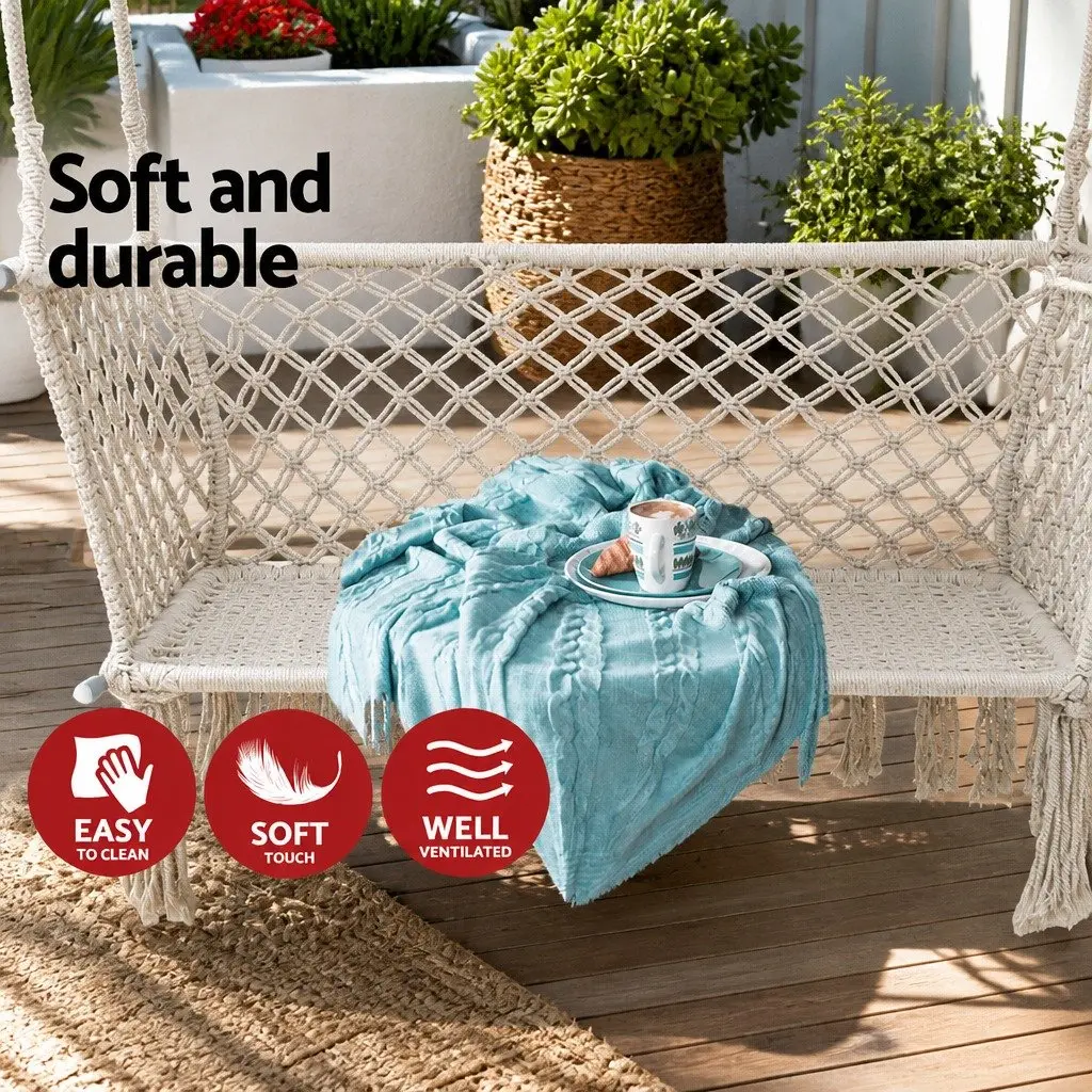 Cream 2-Person Hammock Chair