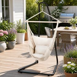 Hammock Chair Dimensions: 100cm x 45cm x 145cm, Steel Stand