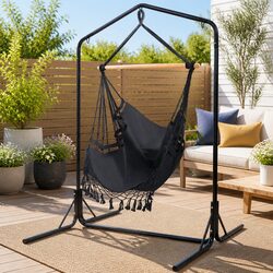 Outdoor Hammock Chair Dimensions: 150 x 90 cm with Stand