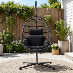 Specifications of Hanging Egg Chair with Wicker Design